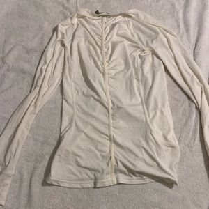 White Athleta Zip up